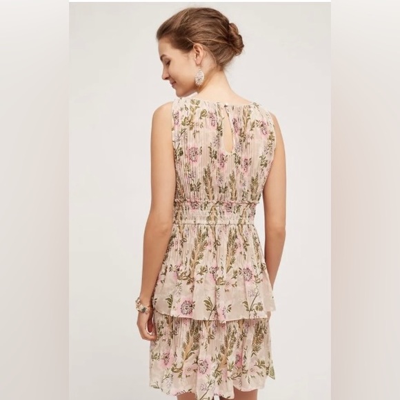NWT Plenty by Tracy Reese x Anthropologie Terraced Garden pleated dress, sz L - Picture 2 of 7